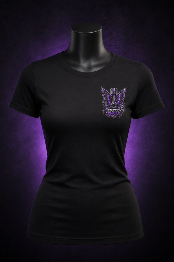 Built Different. Driven Dirty. Women’s Mudding T-Shirt