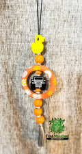Customizable Jeep Silicone Beaded Car Charm - Handcrafted Rear View Mirror Accessory- Made to Order